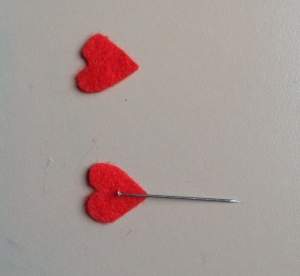 heart pin - step 2
